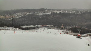 Skiareál Hlubočky - Horní část sjezdovky skiareálu Hlubočky - 16.2.2026 v 10:10