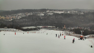 Skiareál Hlubočky - Horní část sjezdovky skiareálu Hlubočky - 16.2.2026 v 10:20