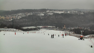 Skiareál Hlubočky - Horní část sjezdovky skiareálu Hlubočky - 16.2.2026 v 10:40