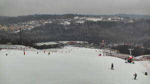 Skiareál Hlubočky - Horní část sjezdovky skiareálu Hlubočky - 16.2.2026 v 10:45