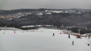 Skiareál Hlubočky - Horní část sjezdovky skiareálu Hlubočky - 16.2.2026 v 10:50