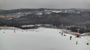 Skiareál Hlubočky - Horní část sjezdovky skiareálu Hlubočky - 16.2.2026 v 11:00