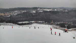 Skiareál Hlubočky - Horní část sjezdovky skiareálu Hlubočky - 16.2.2026 v 11:05