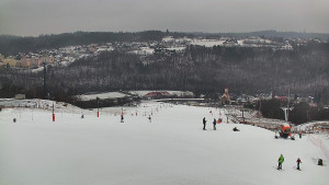 Skiareál Hlubočky - Horní část sjezdovky skiareálu Hlubočky - 16.2.2026 v 11:10