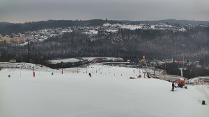 Skiareál Hlubočky - Horní část sjezdovky skiareálu Hlubočky - 16.2.2026 v 11:40
