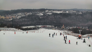 Skiareál Hlubočky - Horní část sjezdovky skiareálu Hlubočky - 16.2.2026 v 12:05
