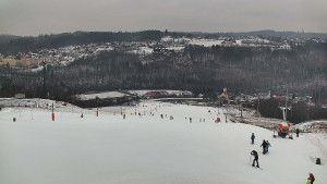 Skiareál Hlubočky - Horní část sjezdovky skiareálu Hlubočky - 16.2.2026 v 12:25
