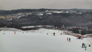 Skiareál Hlubočky - Horní část sjezdovky skiareálu Hlubočky - 16.2.2026 v 12:35