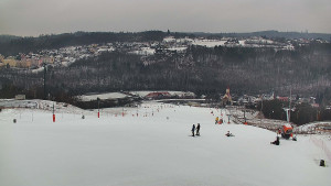 Skiareál Hlubočky - Horní část sjezdovky skiareálu Hlubočky - 16.2.2026 v 12:40