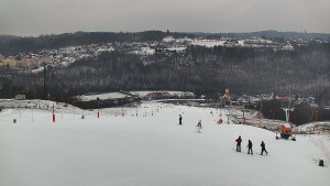Skiareál Hlubočky - Horní část sjezdovky skiareálu Hlubočky - 16.2.2026 v 12:50