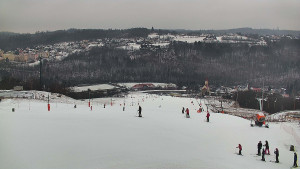 Skiareál Hlubočky - Horní část sjezdovky skiareálu Hlubočky - 16.2.2026 v 12:55