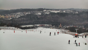 Skiareál Hlubočky - Horní část sjezdovky skiareálu Hlubočky - 16.2.2026 v 13:05