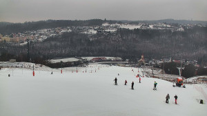Skiareál Hlubočky - Horní část sjezdovky skiareálu Hlubočky - 16.2.2026 v 13:15