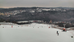 Skiareál Hlubočky - Horní část sjezdovky skiareálu Hlubočky - 16.2.2026 v 13:40