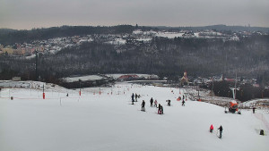 Skiareál Hlubočky - Horní část sjezdovky skiareálu Hlubočky - 16.2.2026 v 13:50