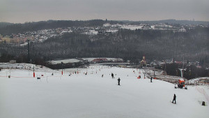 Skiareál Hlubočky - Horní část sjezdovky skiareálu Hlubočky - 16.2.2026 v 13:55