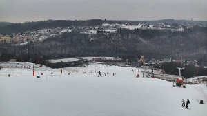 Skiareál Hlubočky - Horní část sjezdovky skiareálu Hlubočky - 16.2.2026 v 14:00