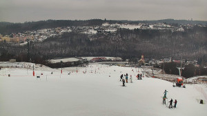 Skiareál Hlubočky - Horní část sjezdovky skiareálu Hlubočky - 16.2.2026 v 14:25