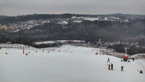 Skiareál Hlubočky - Horní část sjezdovky skiareálu Hlubočky - 16.2.2026 v 14:30