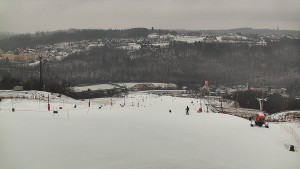 Skiareál Hlubočky - Horní část sjezdovky skiareálu Hlubočky - 16.2.2026 v 14:50