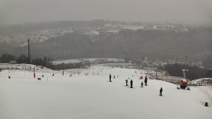 Skiareál Hlubočky - Horní část sjezdovky skiareálu Hlubočky - 16.2.2026 v 14:55