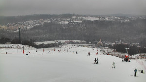 Skiareál Hlubočky - Horní část sjezdovky skiareálu Hlubočky - 16.2.2026 v 15:15