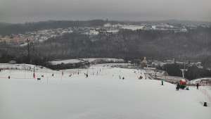 Skiareál Hlubočky - Horní část sjezdovky skiareálu Hlubočky - 16.2.2026 v 15:20