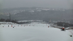 Skiareál Hlubočky - Horní část sjezdovky skiareálu Hlubočky - 16.2.2026 v 15:35