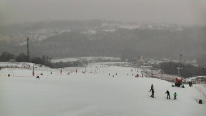 Skiareál Hlubočky - Horní část sjezdovky skiareálu Hlubočky - 16.2.2026 v 15:45