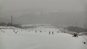 Skiareál Hlubočky - Horní část sjezdovky skiareálu Hlubočky - 16.2.2026 v 15:50