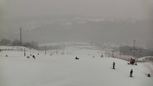 Skiareál Hlubočky - Horní část sjezdovky skiareálu Hlubočky - 16.2.2026 v 16:20