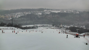 Skiareál Hlubočky - Horní část sjezdovky skiareálu Hlubočky - 16.2.2026 v 16:35