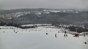 Skiareál Hlubočky - Horní část sjezdovky skiareálu Hlubočky - 16.2.2026 v 16:40