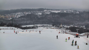 Skiareál Hlubočky - Horní část sjezdovky skiareálu Hlubočky - 16.2.2026 v 16:55