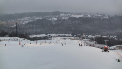 Horní část sjezdovky skiareálu Hlubočky