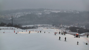 Skiareál Hlubočky - Horní část sjezdovky skiareálu Hlubočky - 16.2.2026 v 17:05