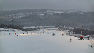 Skiareál Hlubočky - Horní část sjezdovky skiareálu Hlubočky - 16.2.2026 v 17:10