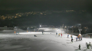 Skiareál Hlubočky - Horní část sjezdovky skiareálu Hlubočky - 16.2.2026 v 18:50