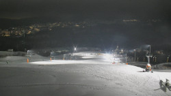 Horní část sjezdovky skiareálu Hlubočky