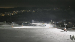 Horní část sjezdovky skiareálu Hlubočky