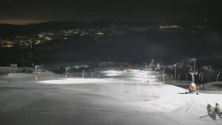 Horní část sjezdovky skiareálu Hlubočky