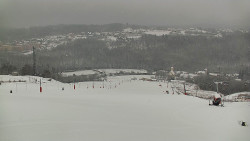 Horní část sjezdovky skiareálu Hlubočky