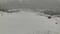 Horní část sjezdovky skiareálu Hlubočky