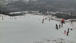 Horní část sjezdovky skiareálu Hlubočky