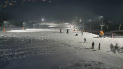 Horní část sjezdovky skiareálu Hlubočky