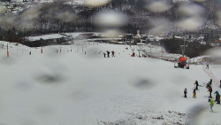 Horní část sjezdovky skiareálu Hlubočky