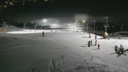 Horní část sjezdovky skiareálu Hlubočky