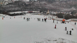 Horní část sjezdovky skiareálu Hlubočky