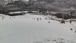 Horní část sjezdovky skiareálu Hlubočky