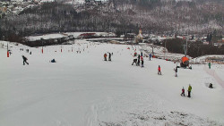 Horní část sjezdovky skiareálu Hlubočky